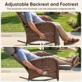 thumbnail image 6 of Bellefurn Outdoor Rocking Recliner Chairs,Patio Wicker Rocking Chairs Outdoor Lounge Chairs with Adjustable Backrest & Footrest,Reclining Lounge Rocker Chair for Outdoor,Fire Pit,Pool,Garden, 6 of 10
