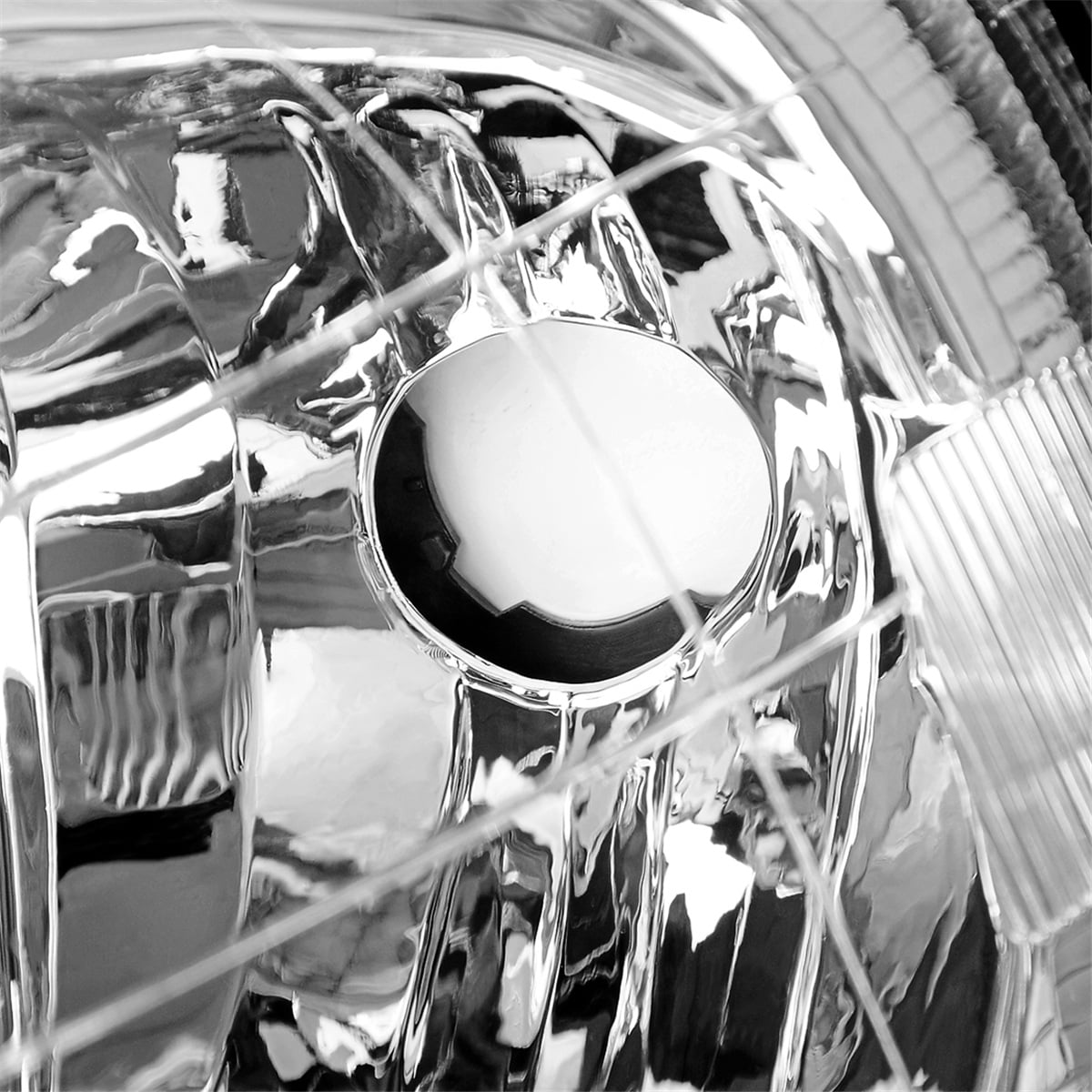 RVNI Chrome Clear Lens Headlights Fits For 1999-2000 Honda Civic EK EJ LX EX SI Lamps