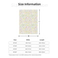 thumbnail image 5 of Gaeub Colorful Dandelion Print Flannel Throw Blanket, Home Fleece Throw Blanket for Couch or Bed,Decorative Blankets,Lightweight Fuzzy Flannel Blanket-40"x30", 5 of 6