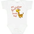 thumbnail image 3 of Inktastic My Godfather Loves Me- Cute Giraffe Boys or Girls Baby Bodysuit, 3 of 5