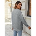thumbnail image 4 of Weardear Women's Textured Crewneck Sweatshirts Solid Color Long Sleeve Casual Tops Tunic Pullover Sweatshirt for Women, 4 of 8