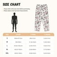 thumbnail image 2 of Cauagu Rose Flowers Pajama Pants for Women Loose Fit Wide Leg Trouser Pants Casual Elastic Waist Drawstring Lounge Pants, 2 of 6