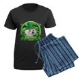 thumbnail image 5 of CafePress - Happy St. Patrick's Day Poodl Women's Dark Pajamas - Women's Short Sleeve Print T-Shirt and Pants Dark Cotton Pajama Set, 5 of 7