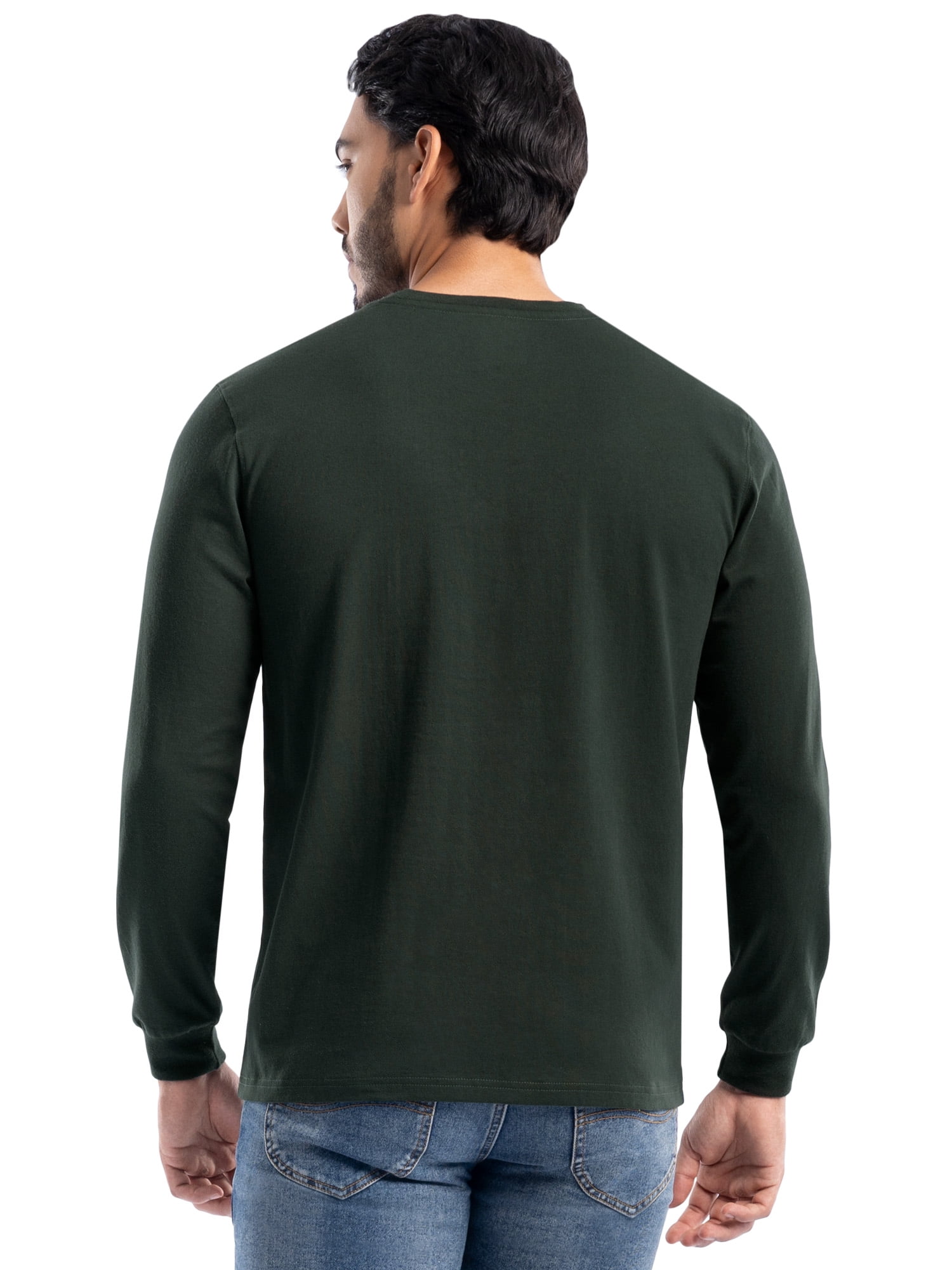 Wrangler Workwear Men's Long Sleeve Heavyweight Pocket T-Shirt, Size S-3XL (Men's and Big Men's)