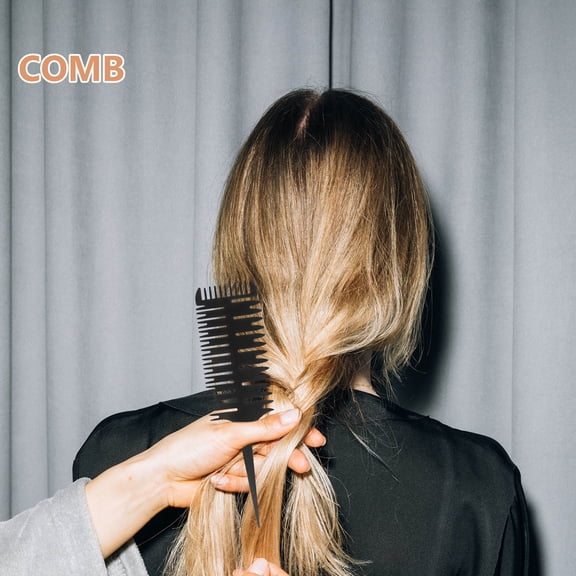 ELAYARD 2-Pack Plastic Hair Combs with Fishbone Tail for Salon and Home Use, Precise Sectioning and Styling Tools