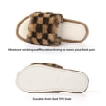 thumbnail image 6 of Gymchoice Women's Fuzzy  Open Toe  House Slippers Soft Plush Furry  Open Toe Cozy Memory Foam Winter Warm Comfy Slip On Breathable Sandals Indoor Outdoor Slippers for Women and Girls, 6 of 7
