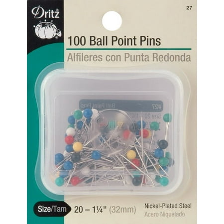 Dritz Color Ball Point Pins 100/Pkg-Size 20