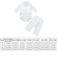 thumbnail image 6 of FYMNSI Baby Boys Baptism Christening Outfit Infant Church Dress Clothes Dedication White Suit 6-12 Months, 6 of 6