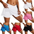 thumbnail image 3 of FUZHIQ Women Butterfly Shorts High Waisted Flowy Shorts for Women Pockets Athletic Fit Casual Gym Running Athletic Skorts,L, 3 of 9