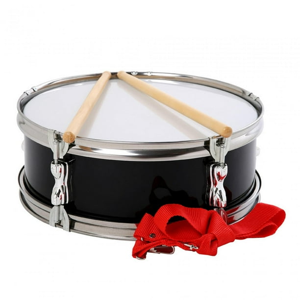 Caja de 13" Instrumento de percusión Instrumentos musicales Batería musical para niños Negro