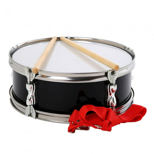 Xuanheng 13" Snare Drum Educational Toy Percussion Instrument for Children Teens Kids Black