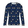 thumbnail image 5 of hotojiny Long Sleeve Shirts for Men Valentine's T-Shirt Heart Printed Tees Cute Crew Neck Pullover Top Valentine's Day Outfit, 5 of 5