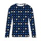thumbnail image 4 of Ceisia Men's Fashion Printed Sports Fitness Long Sleeve Gift Casual Round Neck Top, 4 of 5