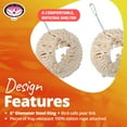 thumbnail image 5 of Super Bird Creations SB130 Snuggle Ring Bird Toy - Comforting Cotton Rope Hideaway - Durable Steel Ring, Perch Swing - Ideal for Cockatiels, Parrots - Small/Medium Birds - 9" x 7" x 3", 5 of 8
