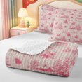 thumbnail image 4 of Manfei Vintage Christmas Tree Twin Quilt Set,Xmas Holiday Season Twin Coverlet Set,2-Piece,1 Bedspread and 1 Pillowcase, 4 of 7