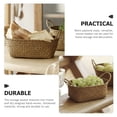 thumbnail image 3 of Woven Basket Natural Seagrass Storage Basket Kitchen Bathroom Sundries Basket Storage Basket, 3 of 5