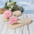 thumbnail image 5 of ibiyuan Wedge Flip Flops for Women Thong Sandals Non- Woven Sole Summer House Slippers for Women Comfortable Summer Shoes, 5 of 9