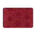 thumbnail image 1 of Fotbe Tapis de Porte Motif Flocons de Neige Rouges de Noël Extra Durable - Tapis de Bienvenue Extérieurs Antidérapants - Tapis de Porte avant Profil Bas (16 Pouces x 24 Pouces), 1 of 7