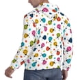 thumbnail image 6 of Uemuo Ladybugs And Flowers Pattern Men's Hoodie - Casual Pullover Hoodie with Kangaroo Pocket, Stylish Hooded Sweatshirt for Everyday Wear-Large, 6 of 7