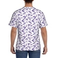 thumbnail image 2 of Naloa Lavender Flowers Men's T-Shirt Sport T-shirt Men's Basic Tee Casual Men's Shirt, Round Neck, Short Sleeves - Medium, 2 of 5