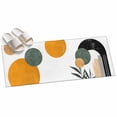 thumbnail image 2 of Hallway Runner Rug 2'x6', Boho Middle Century Kitchen Runner Rugs Non-Slip Carpet Mats, Abstract Orange Geometric Botanical Bedside Rugs Runners Washable Floor Carpet for Bathroom Laundry Room, 2 of 8