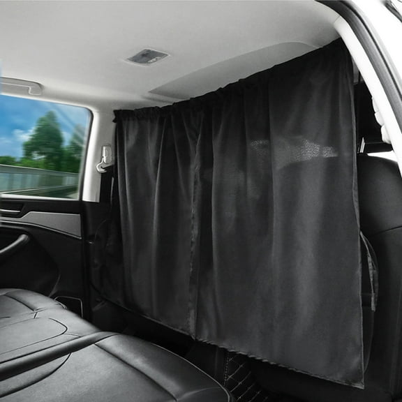 Car Privacy Curtain Large - 2PCS Detachable Backseat Curtain Car Divider Shade