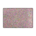 thumbnail image 3 of Colorful Warm Flowers Pattern Soft Polyester Area Rug 36''x24'', Non Slip, Memory Foam, Water Absorbent, 3 of 7