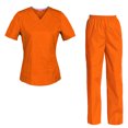 thumbnail image 1 of Women's Scrubs Set Scrub Top and Pants Scrubs Set, 1 of 3