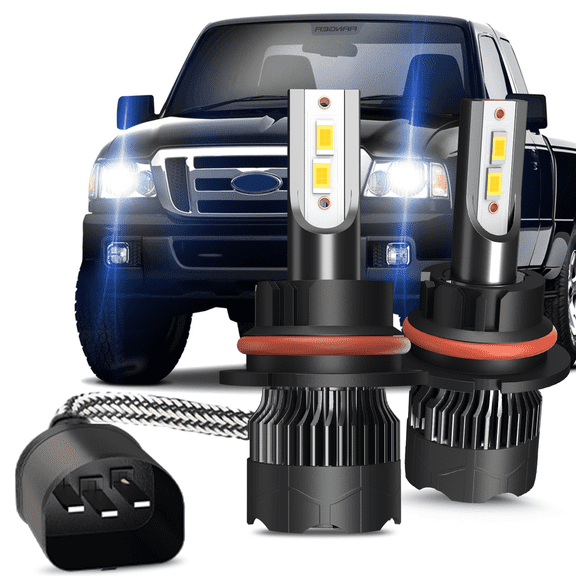 For Ford Ranger 1999 2000 2001 2002 2003-2011 500% Brightness 9007 Light Bulb High&Low Beam Headlight