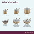 thumbnail image 2 of Anolon Advanced Home - Hard Anodized Aluminum 11-Piece Cookware Set, Nonstick Pots and Pans Set (Bronze), 2 of 8