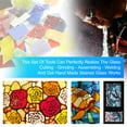 thumbnail image 2 of Stained Glass Kit,DIY Stained Glass Grinder Machine Kit,Stained Glass Tool Starter Kit,Portable Electric Stained Grinding Tool Machine,Consumables Include 2 Copper Foil, 2 of 7