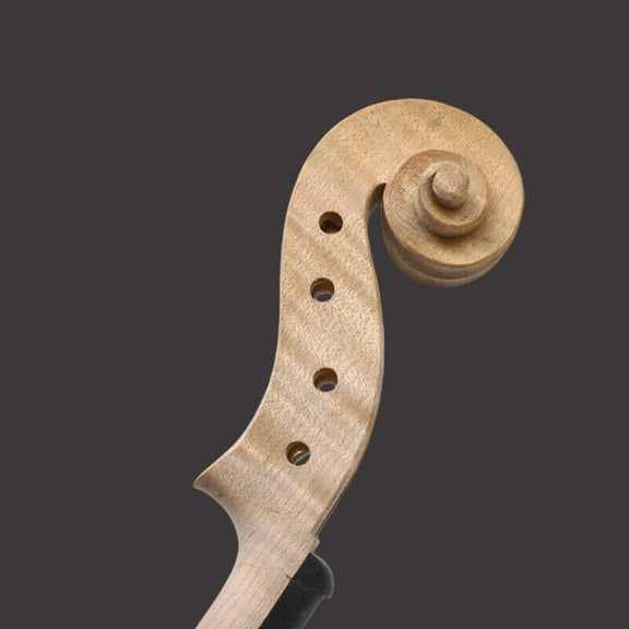 1set Violin Neck Violin Fingerboard Flame Maple Violin Head for Replacement