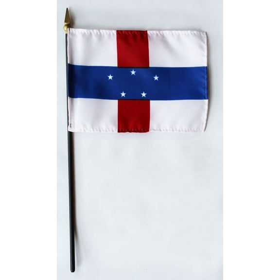 Netherlands Antilles - 4"X6" Stick Flag