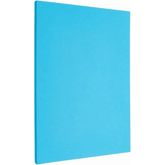 1set 50pcs A4 Craft Paper Cardstock for Card Craft Making Rectangle Deep Sky Blue 298x210x0.2mm