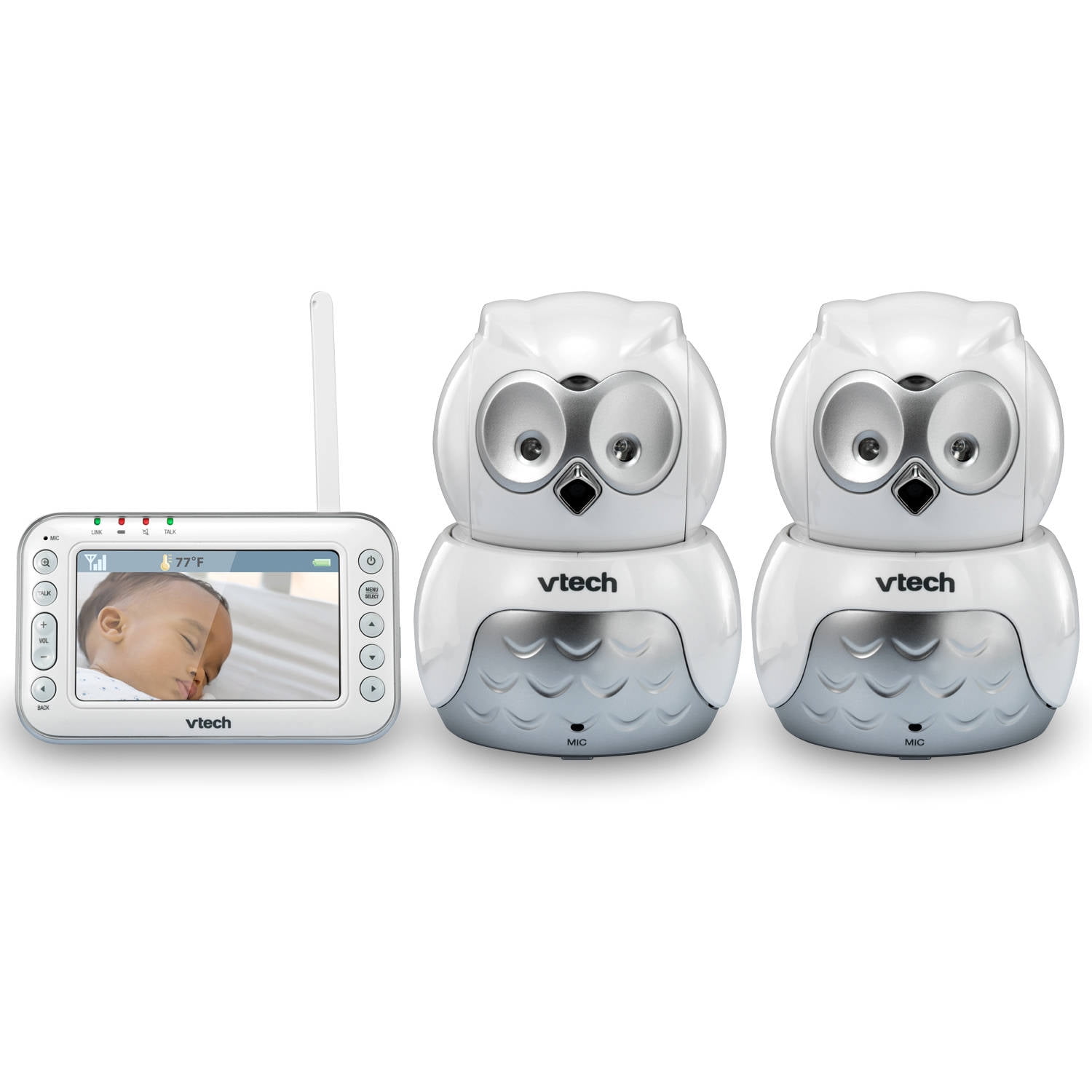 VTech VM344-2 OWL Video Baby Monitor wAutomatic Infrared Night Vision Free Shipp 
