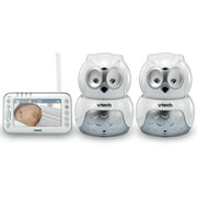 VTech VM344-2, Video Baby Monitor, 2 Pan & Tilt Cameras, Night Vision