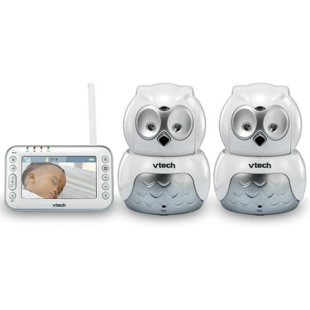 VTech VM344-2, Video Baby Monitor, 2 Pan & Tilt Cameras, Night Vision