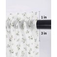 thumbnail image 6 of Spring Floral Tier Curtains 24 Inch Length,Sheer Curtains for Bedroom Living Room Window Elegant Pastoral Flowers Farmhouse Art Rod Pocket Drapes Kitchen Curtains Small Half Window 27.5"x24" 2 Panels, 6 of 7