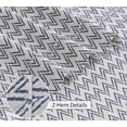 thumbnail image 4 of Ruvanti 100% Cotton Sheets - Crispy Cooling Percale Sheets For Full Size Bed, Breathable & Durable Full Sheet Set, 16 Inches Deep Pocket Bed Sheets, Chevron, 4 Pieces, 4 of 5