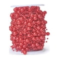 thumbnail image 1 of 8 3mm ABS Imitation Pearl Bead Chain String Craft Hair Accessory Round DIY Needlework Jewelry Accessories Handmade Centerpiece Bouquet Red, 1 of 9