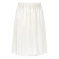 thumbnail image 4 of RUNQHUI Jupon Long en Satin pour Femme Demi-Jupon Jupe sous Robe Jupons Rallonge Demi-Jupons 50cm Blanc G, 4 of 7