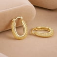 thumbnail image 5 of Alexcraft 925 Sterling Silver Post Hoop Earrings for Women Hollow Oval Hoop Earrings Hypoallergenic U Shaped Hoops Earring for Jewelry Gifts, 5 of 6