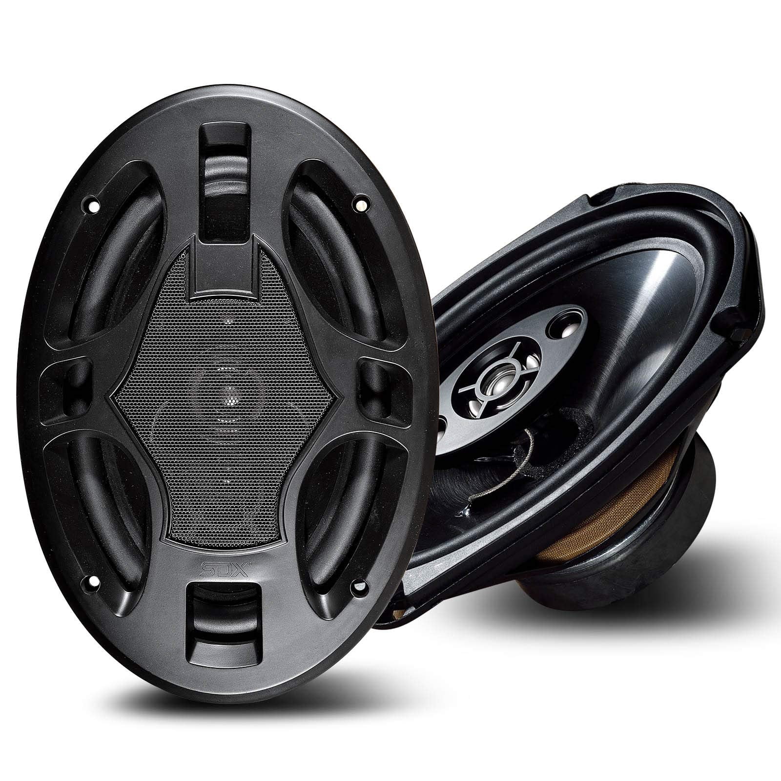 SDX 6 x 9 in. 4-Way Coaxial Car Speakers, 250W Max, Pair
