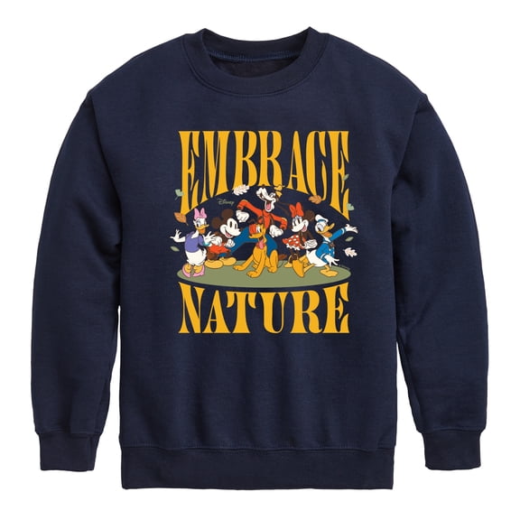 Disney - Embrace Nature - Toddler & Youth Crewneck Fleece Sweatshirt