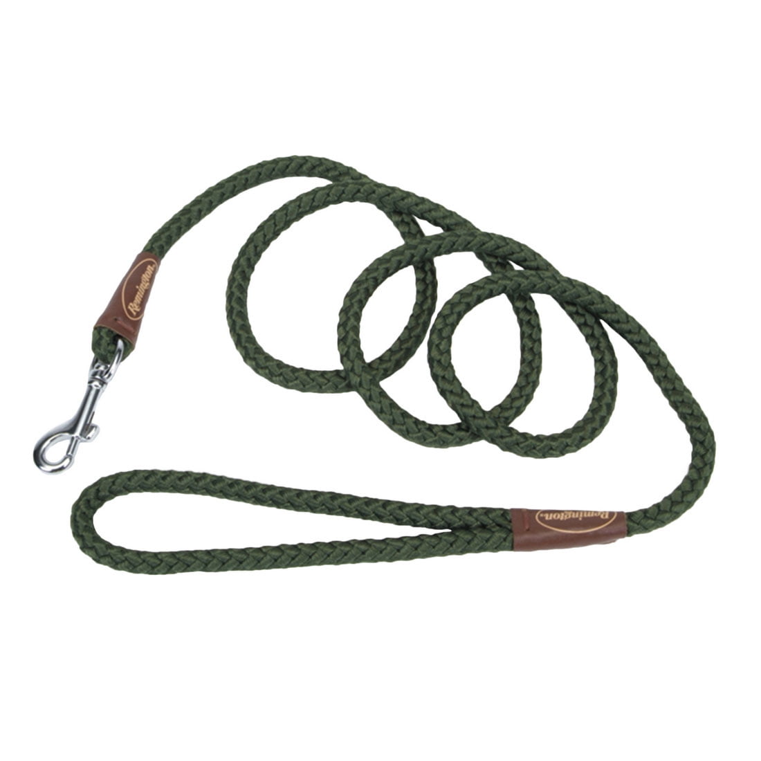 Remington Braided Rope Slip Lead Leash Green 6' Long