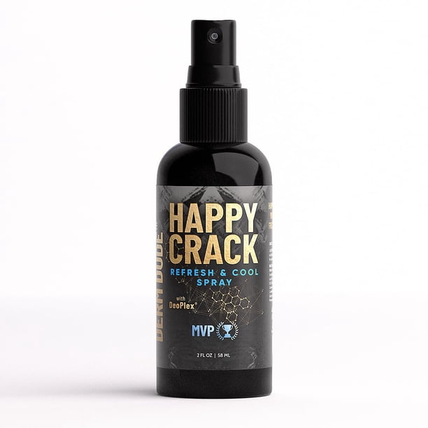 Derm Dude Happy Crack MVP Spray para olores a tope, eliminador de olores a tope, desodorante en aerosol para glúteos, aroma MVP