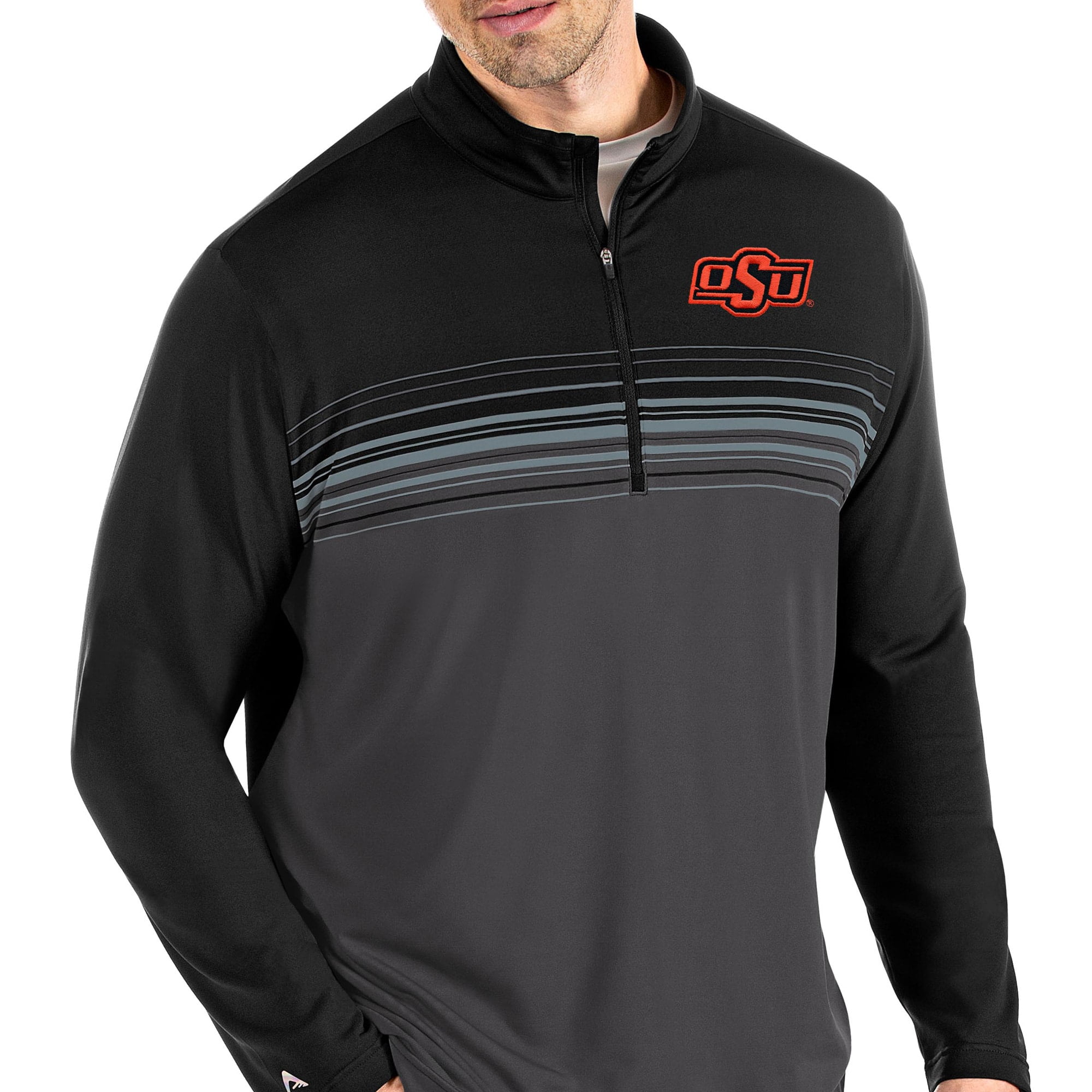 Men's Antigua Black/Gray Oklahoma State 