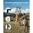 thumbnail image 4 of 300 LB Game Hoist with Truck Hitch Mount  360° Swivel Shaft, Adjustable Height & Winch Included  Complete Deer Hunting Hoist Kit with Gambrel for Skinning, 4 of 10