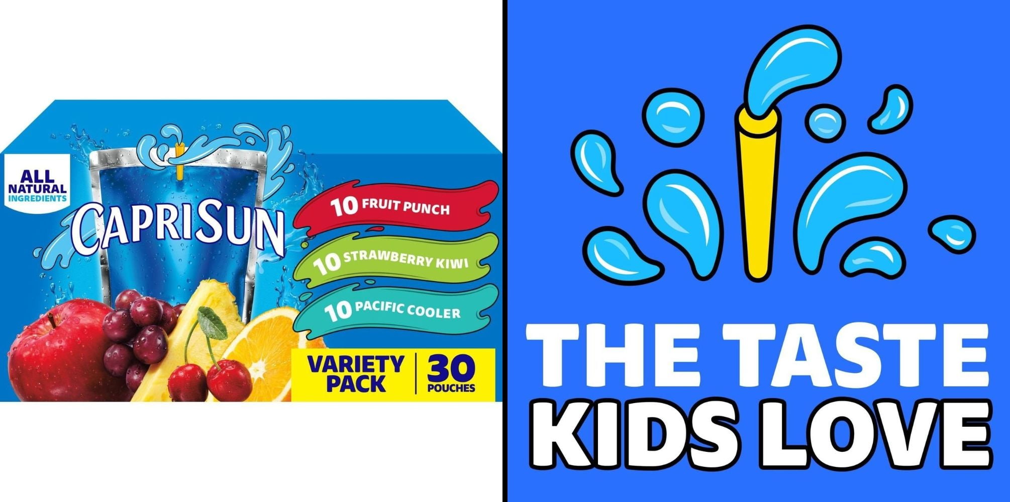 Capri Sun Juice Variety 30 pk Pouches 6 oz & Capri Sun Fruit Punch 30 pk Pouches 6 oz
