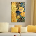 thumbnail image 2 of wall26 - Canvas Wall Art - Abstract Golden Painting Color Composition - Giclee Print Gallery Wrap Modern Home Art Ready to Hang - 24x36 inches, 2 of 4